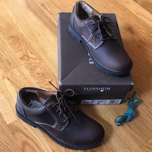 NIB: Florsheim Valco Chocolate Leather Jr Oxford 1